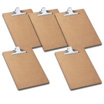 Kit 5 Prancheta Oficio C/ Prendedor Metal HDF 3020