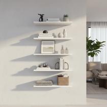 Kit 5 Prateleiras 30cm MDF Nichos Sala Quarto Cozinha Banheiro