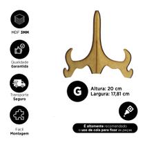 Kit 5 Prato Quadro MDF Suporte Vertical Grande Azulejo