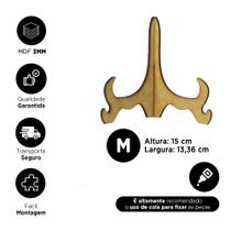 Kit 5 Prato Quadro MDF Suporte Vertical Médio Azulejo