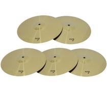 Kit 5 Pratos de Ataque para Bateria 18" Liga de Aço New York