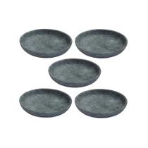 Kit 5 Pratos Fundo Para Massa em Pedra Sabão Borda Alta 18cm Kit 5 Pratos Fundo Para Massa em Pedra Sabão Borda Alta 18cm