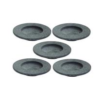 Kit 5 Pratos Risoto Massa Chapéu Invertido Pedra Sabão 26Cm Kit 5 Pratos Risoto Massa Chapéu Invertido Pedra Sabão 26Cm