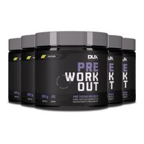 Kit 5 Pré Treino Dux Pre Workout Maçã Verde 300g