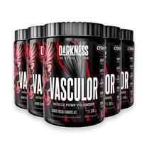 Kit 5 Pré Treino Vasculor Powder Darkness Frutas Amarelas 300g
