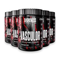 Kit 5 Pré Treino Vasculor Powder Darkness Maça Verde 300g