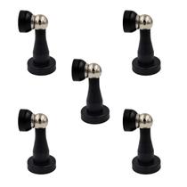 Kit 5 prendedor batedor de porta magnetico preto fosco