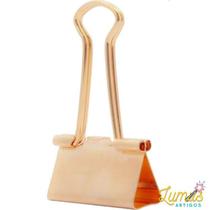 Kit 5 Prendedores de Papel Blinder Metal CIS Dourado Rose Modelo:Kit 4 Rose