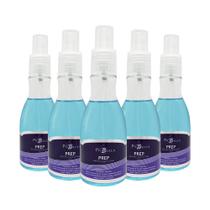 Kit 5 Prep Piubella Higienizador Unhas Spray 120Ml Piu Bella