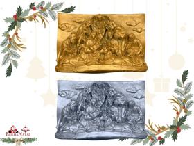 Kit 5 Presépios Natalino de 19 cm - Nascimento de Jesus.