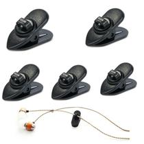 kit 5 Presilha Para Fone De Ouvido E Microfone de Lapela