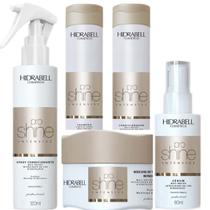 Kit 5 Produto Pro Shine brilho Intensidade da Cor E Hidratação Hidrabell