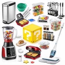Kit 5 Produtos Casa e Cozinha Utilidades Domésticas Organização Cozinha