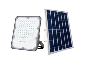 Kit 5 Projetores Refletor Led Solar 50w 6500k Branca Fria