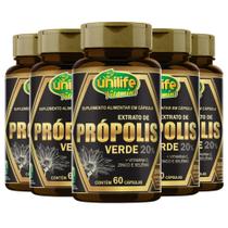Kit 5 Própolis Verde + Vitamina C Zinco e Selênio Unilife 60 cápsulas Kit 5 Própolis Verde + Vitamina C Zinco e Selênio Unilife 60 cápsulas