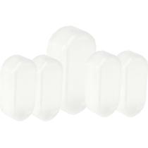 Kit 5 protecao de silicone p/ botao duplo arredondado