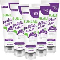 Kit 5 Protetor Bloqueador Solar Repelente Sunlau 60 FPS UVA/UVB Kit 5 Protetor Bloqueador Solar Repelente Sunlau 60 FPS UVA/UVB