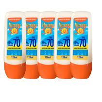 Kit 5 Protetor Solar Happy Sol FPS 70 120ml Proteção Total Kit 5 Protetor Solar Happy Sol FPS 70 120ml Proteção Total