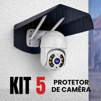 Kit 5 Protetores Cameras Segurança Proteção Universal Wifi Preto Kit 5 Protetores Cameras Segurança Proteção Universal Wifi Preto