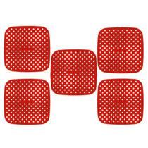 kit 5 Protetores Quadrados Tapete Silicone Fogão Indução 19 cm Almofada Protetora kit 5 Protetores Quadrados Tapete Silicone Fogão Indução 19 cm Almofada Protetora