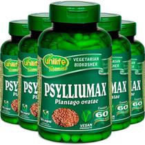 Kit 5 Psyllium Unilife Psylliumax 60 cápsulas