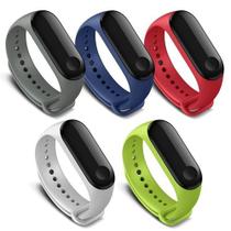 Kit 5 Pulseiras 2 cores Nsmart store compatíveis com Mi Band 3/4 Kit 5 Pulseiras 2 cores Nsmart store compatíveis com Mi Band 3/4