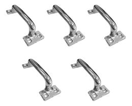 Kit 5 Puxador Alça 10cm Moveis Porta Janela Aliança Cromado Kit 5 Puxador Alça 10cm Moveis Porta Janela Aliança Cromado