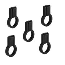 Kit 5 puxador antique ponto zen preto zp5404.24 móveis pingente