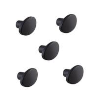 Kit 5 Puxador Beetle Zen Preto Zp5403.24 Ponto