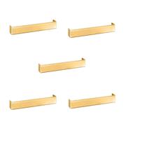 Kit 5 puxador creta dourado zen 192 mm zp3950.955