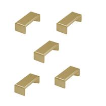 Kit 5 puxador creta dourado zen 64 mm zp3949.955