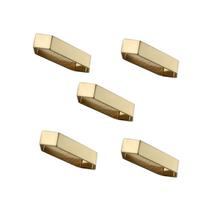 Kit 5 puxador para moveis elemento m 48mm dourado matte fosco zen zp5454.955