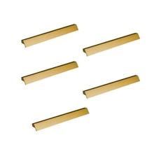 Kit 5 puxador para moveis ken 320mm dourado matte fosco zen zp0179.955 Kit 5 puxador para moveis ken 320mm dourado matte fosco zen zp0179.955