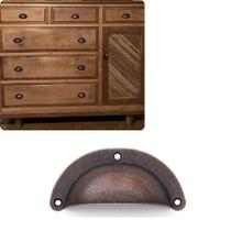 Kit 5 Puxador Para Móveis Modelo Concha Puxador Colonial