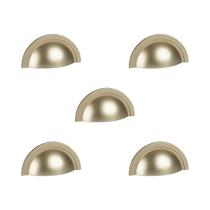 Kit 5 puxador shell 48 mm zen dourado (fosco) zp4319.955 concha