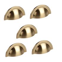 Kit 5 puxador shell 48 mm zen gold escovado (dourado) zp4319.b00 concha Kit 5 puxador shell 48 mm zen gold escovado (dourado) zp4319.b00 concha