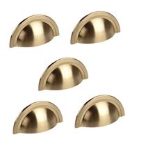 Kit 5 puxador shell gold escovado zen 64mm zp4318.b00