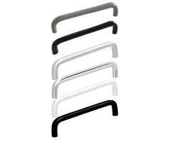 Kit 5 Puxadores Alça Trave 96mm CINZA Kit 5 Puxadores Alça Trave 96mm CINZA