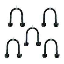 Kit 5 Puxadores Corda Pulley Triceps Crossover Emborrachado