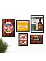 Kit 5 Quadros Decoração Placas Area de Churrasco Cerveja Marcas Bar Buteco Bebidas Whiskys Vinhos 60 Kit 5 Quadros Decoração Placas Area de Churrasco Cerveja Marcas Bar Buteco Bebidas Whiskys Vinhos 60