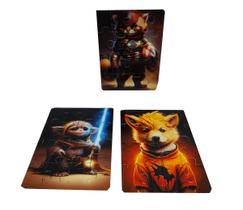 Kit 5 Quebra-cabeças Infantis Super pets de 16 peças