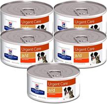 KIT 5 Ração Úmida Hills Cães e Gatos A/D 156g