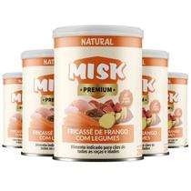 Kit 5 Ração Úmida Natural Misk Cães Fricassê Frango Legumes Kit 5 Ração Úmida Natural Misk Cães Fricassê Frango Legumes