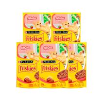 Kit 5 Ração Úmida para Gatos Friskies Filhotes Sabor Carne ao Molho em Sachê 85g