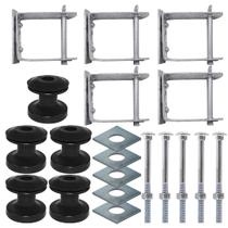 Kit 5 rack armacao 1/8 pesada com isolador isolador