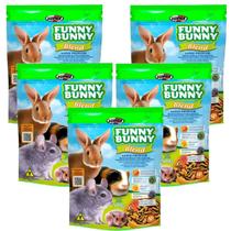 Kit 5 Rações Coelho, Hamsters e Roedores Funny Bunny 500gr Kit 5 Rações Coelho, Hamsters e Roedores Funny Bunny 500gr