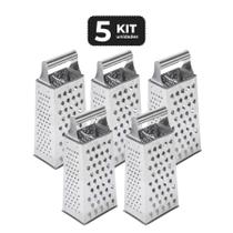 Kit 5 ralador inox 4 faces 7" Kit 5 ralador inox 4 faces 7"