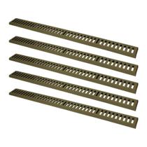 Kit 5 Ralo Grelha Linear Caixilho Alumínio Fendi 10x100cm GDA
