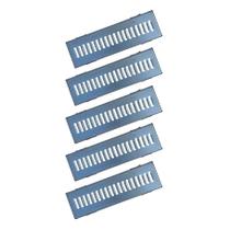 Kit 5 Ralo Grelha Linear e Caixilho Aço Galvanizado 15x50cm