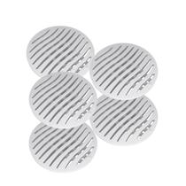 Kit 5 Ralos Grelha Redonda Tigre Ecológica Branca Pvc 100mm